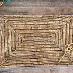 라탄 직사각 테이블매트 플레이팅매트 식탁매트 새제품 이미지