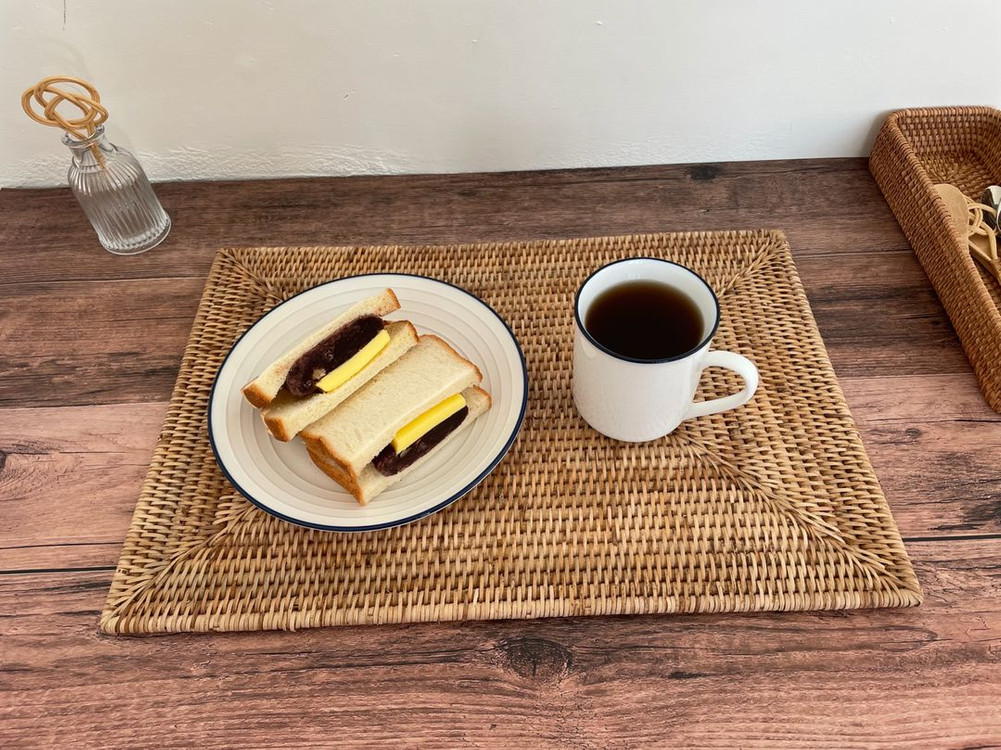 라탄 직사각 테이블매트 플레이팅매트 식탁매트 새제품 이미지