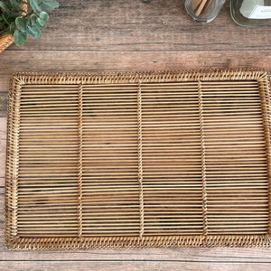 라탄 직사각 레인 테이블매트 플레이팅매트 식탁매트 새상품 이미지