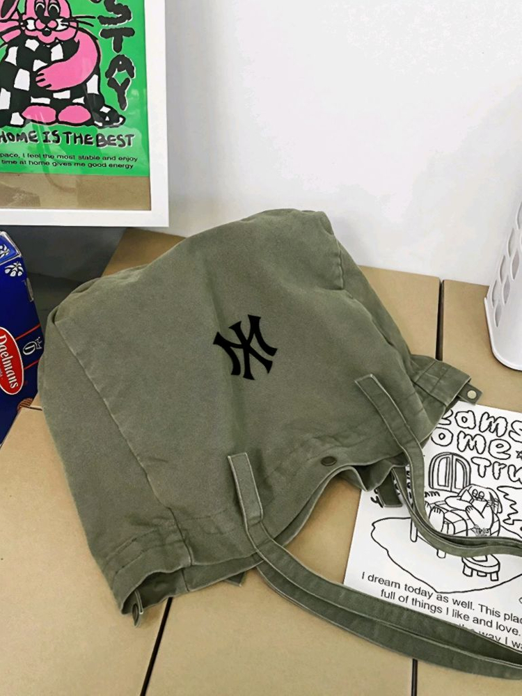 MLB 가방 캔버스 숄더백 에코백 대용량 스쿨백 아이--4