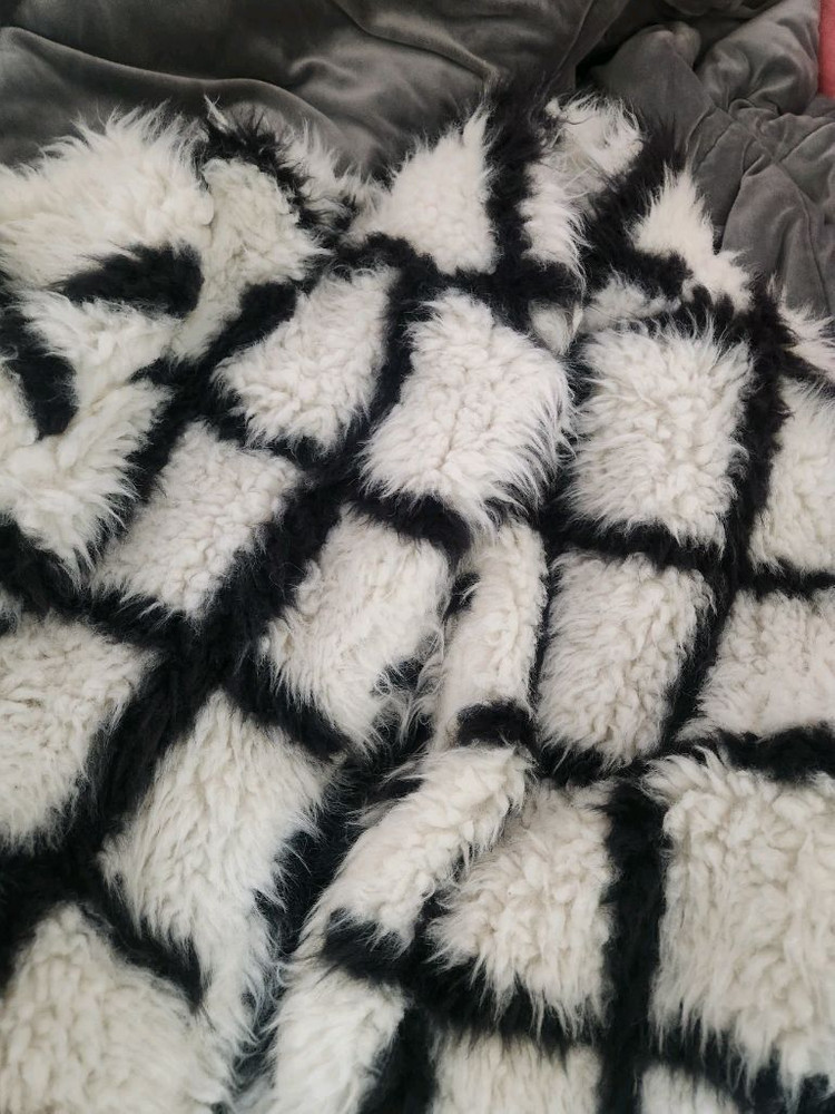 여성체크퍼쟈켓--1