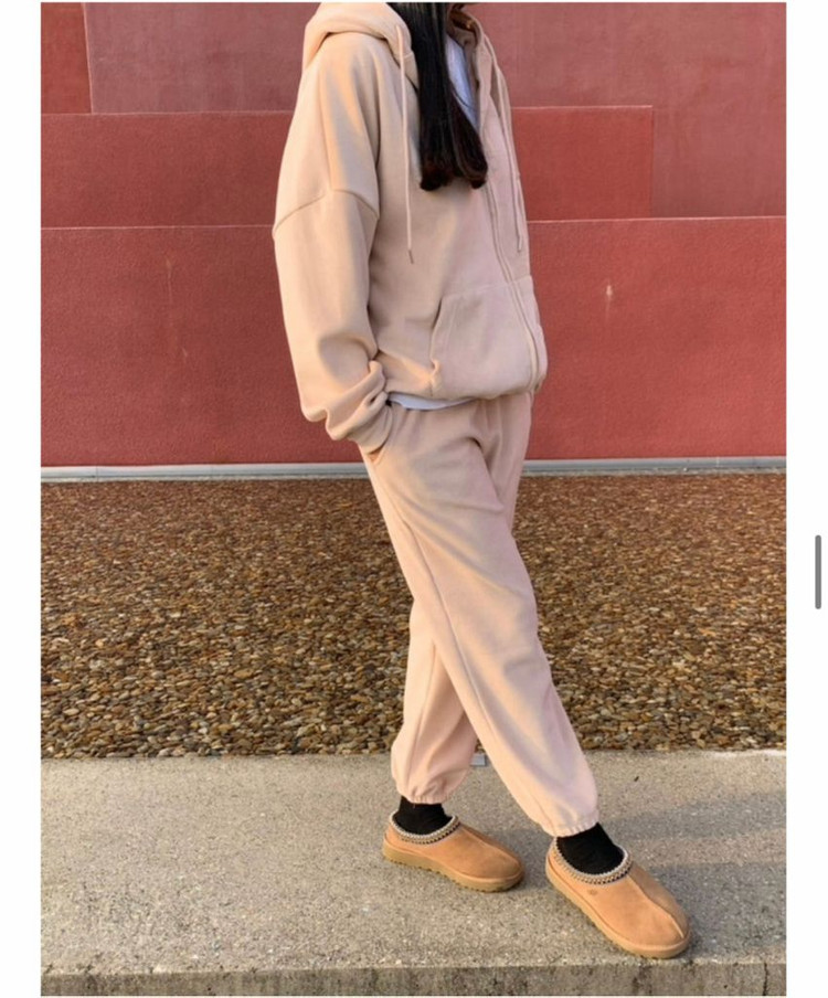 프롬바이제이 코듀로이 기모 후드집업 세트--2