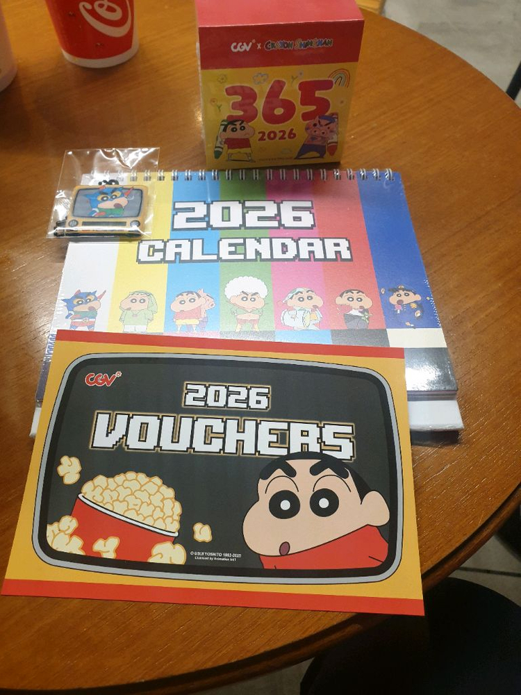 CGV X 짱구 2026년 캘린더 이미지