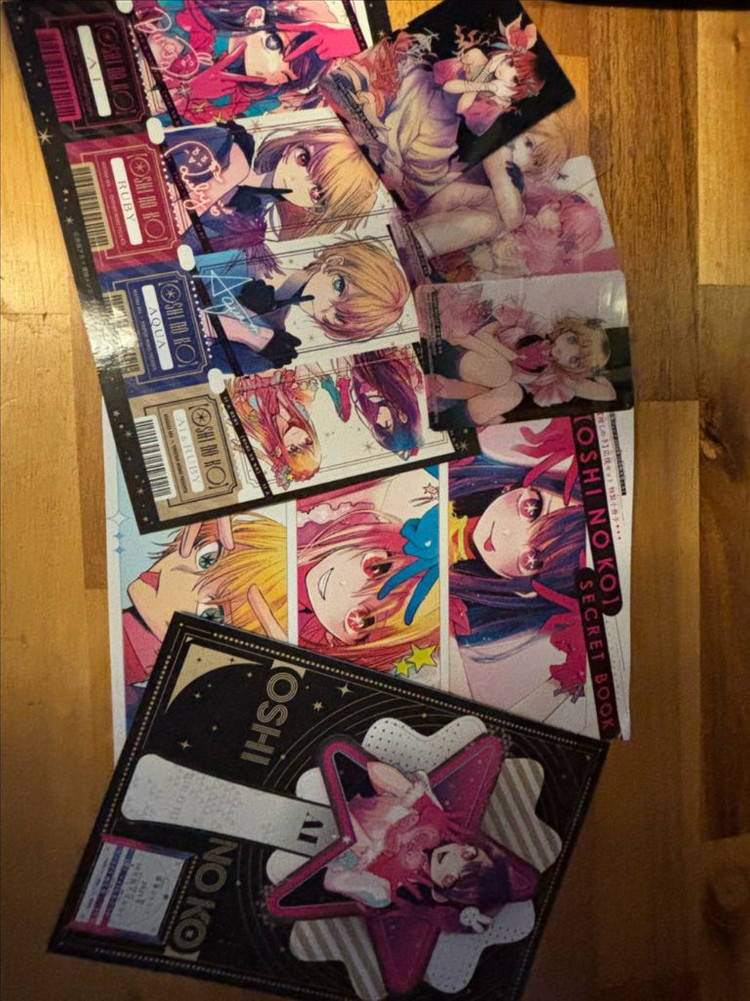 최애의아이 전권(15권제외) + 피규어 + 특전굿즈--2