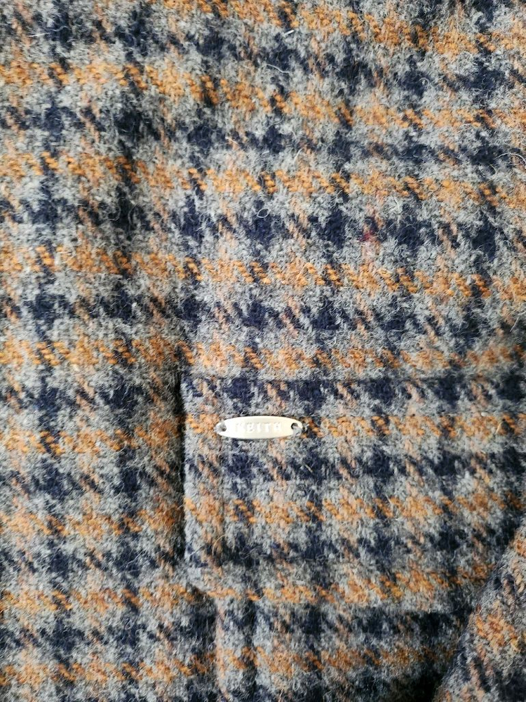 키이스 체크 모자켓--1