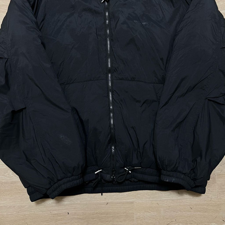 코드그라피 오버사이즈 후드 웜업 패딩 점퍼 [블랙] L/100 이미지