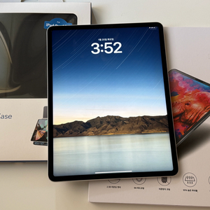 아이패드 프로 5세대 12.9인치 M1 128GB wifi 실버 + esr케이스, 필름