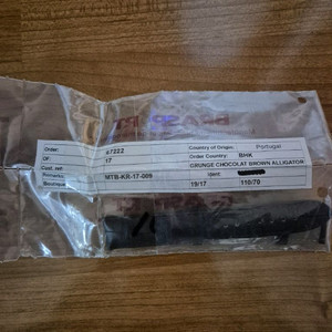 몽블랑정품 악어가죽 시계줄 19mm 이미지