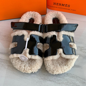 에르메스 시프레 양털 슬리퍼 에르메스슬리퍼