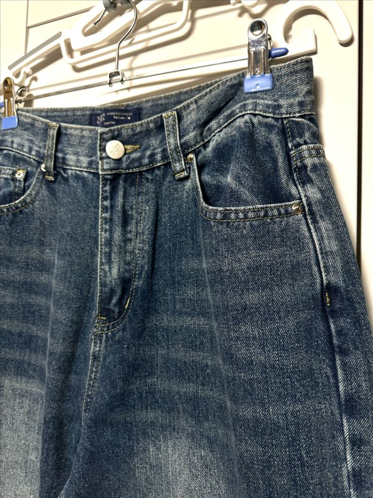 #새상품 : 고고싱 착한바지 코지 스트레이트 데님 난스판 중청--5