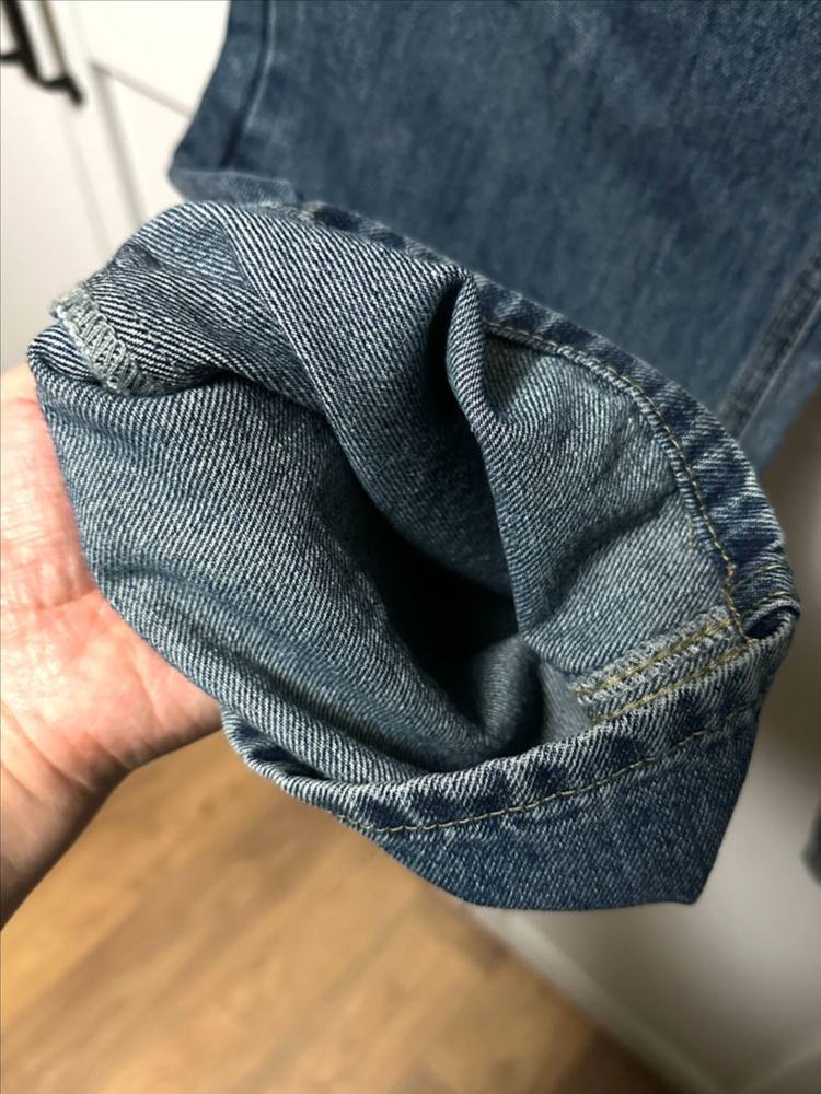 #새상품 : 고고싱 착한바지 코지 스트레이트 데님 난스판 중청--7