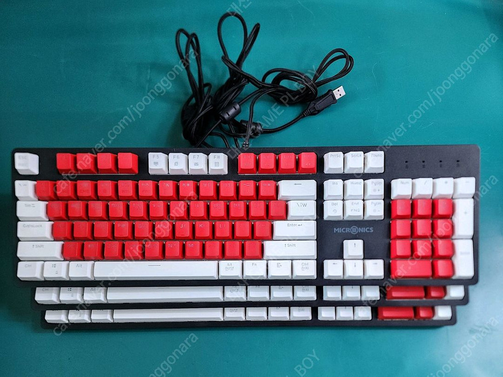 유선 게이밍 LED 키보드 3종 판매 개당 12,000원 이미지