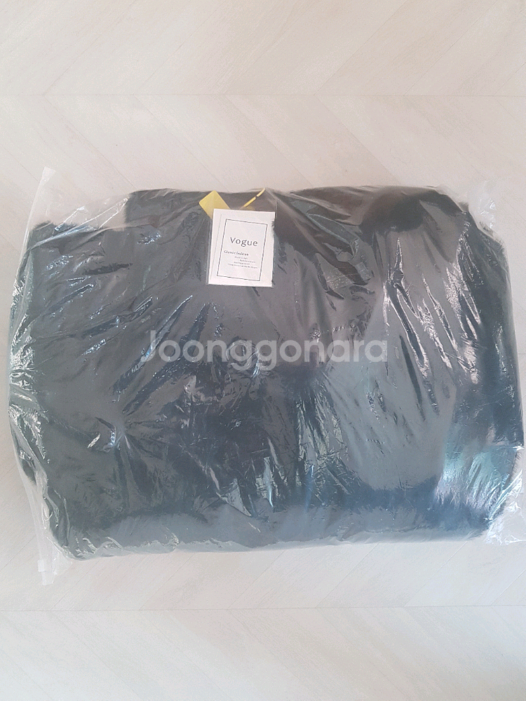 여자 부드러운 후드 롱코트 블랙 프리사이즈 외투--2