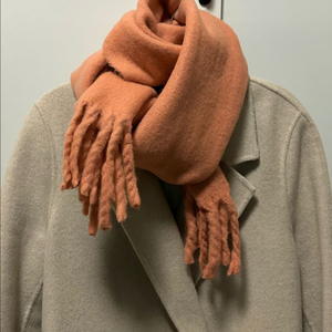 #새상품 : 레게 머플러 목도리 베를린스카프 스타일 코랄 오렌지