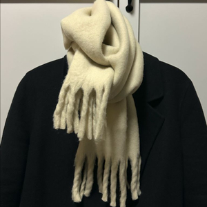 #새상품 : 레게 머플러 목도리 베를린스카프 스타일 크림 아이보리