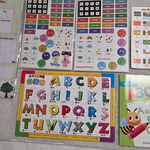 택포 새상품 맘스보드 자석 영어 교구 나라 자석 교구 영어 알파벳 퍼즐 이미지