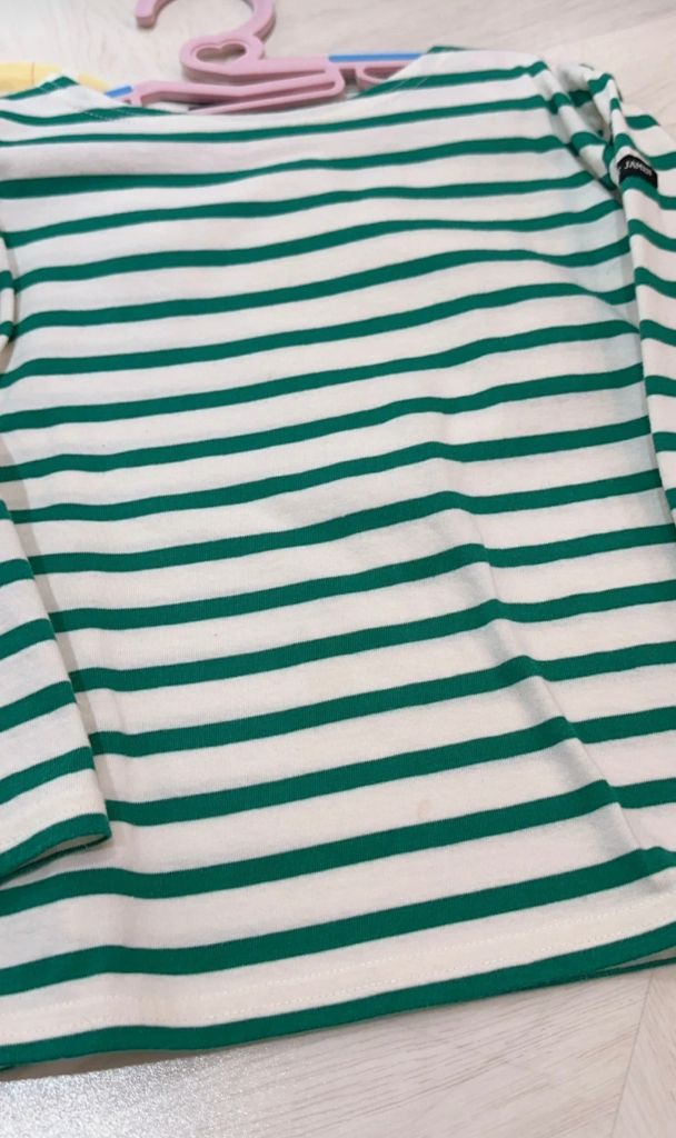 키즈 생제임스(세인트제임스) 스트라이프 티셔츠 2벌 일괄판매합니다!--2