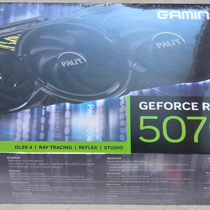 미개봉 PALIT 지포스 RTX 5070 Ti GAMINGPRO-S D7 16GB 이엠텍
