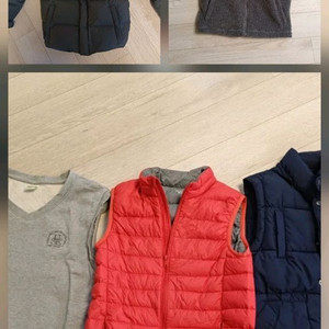 남아 겨울옷들(140-150)-콜롬비아 오리털패딩, 후리스,패딩조끼등 5벌
