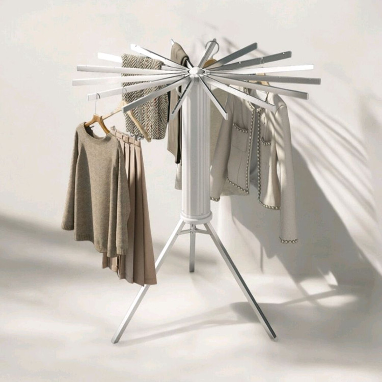 키프두잉 우산형 튼튼한 이동 접이식 빨래 건조대--2