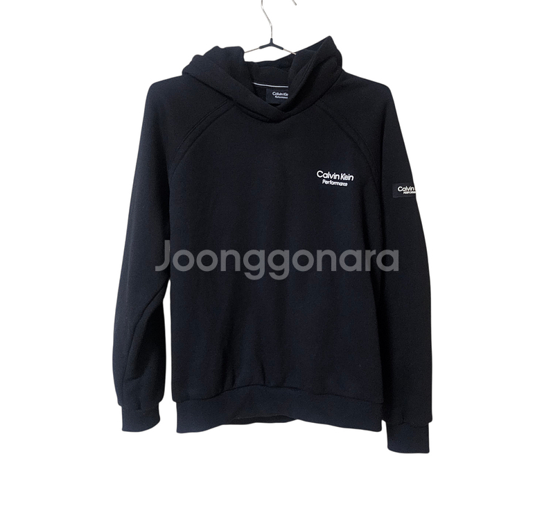 캘빈클라인 퍼포먼스 블랙 기모 후드티 M 95사이즈--1
