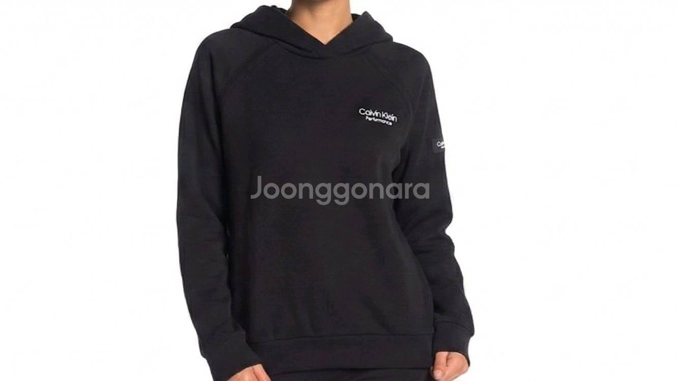 캘빈클라인 퍼포먼스 블랙 기모 후드티 M 95사이즈--6