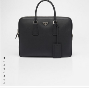 프라다 사피아노 가죽 브리프케이스