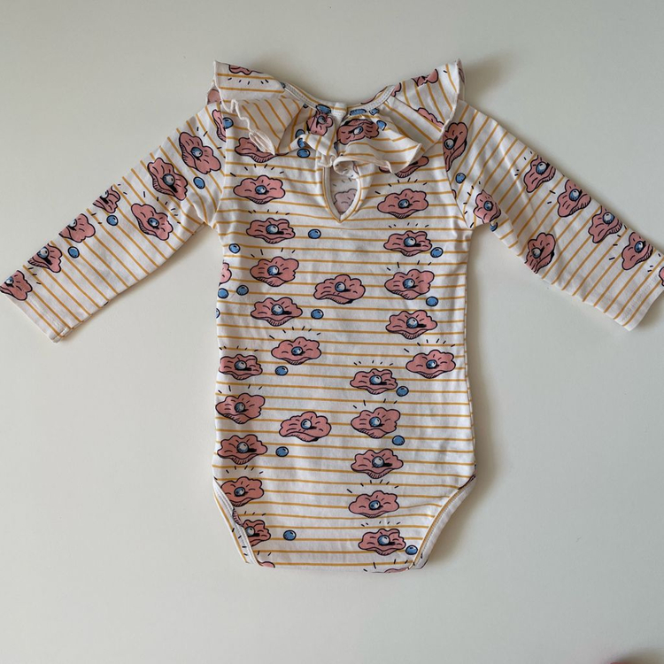 Mini Rodini 미니로디니 진주 바디수트 / 6-9m--4