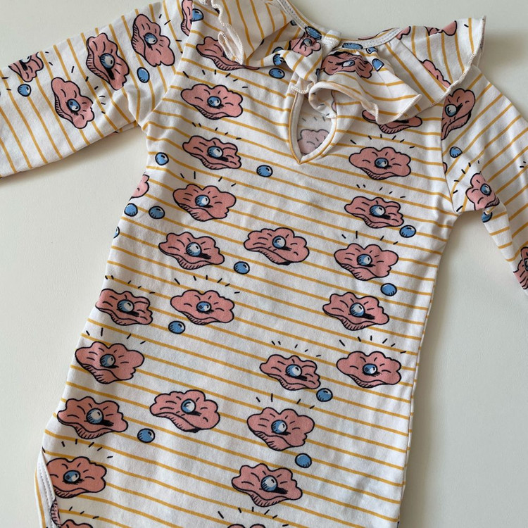 Mini Rodini 미니로디니 진주 바디수트 / 6-9m--5