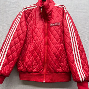 90s 아디다스 3선 퀄팅 패딩 (77,100)