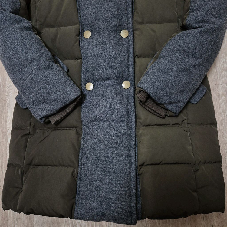 빈폴 바이크리페어 버튼 클래식 패딩 코트--2