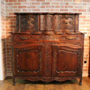 프로방스 사이드보드 2단 캐비넷 프랑스 앤틱 엔틱 가구