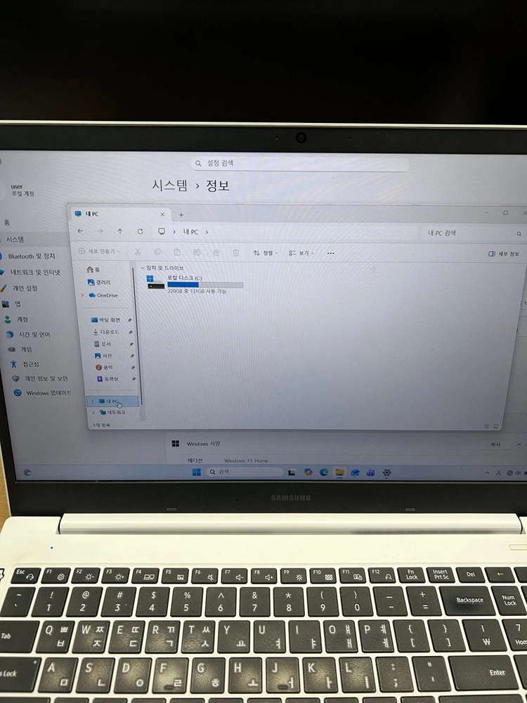 삼성전자 노트북(i3-11세대) Win11Home(라이센스 메인보드내장) 판매합니다_가격대폭할인.. 이미지