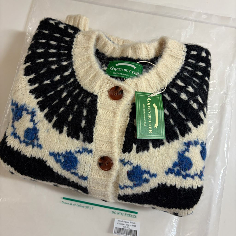 그린버터 노르딕 가디건 이미지