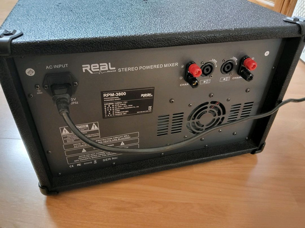 앰프내장된 파워드 믹서 REAL RPM-3800--4