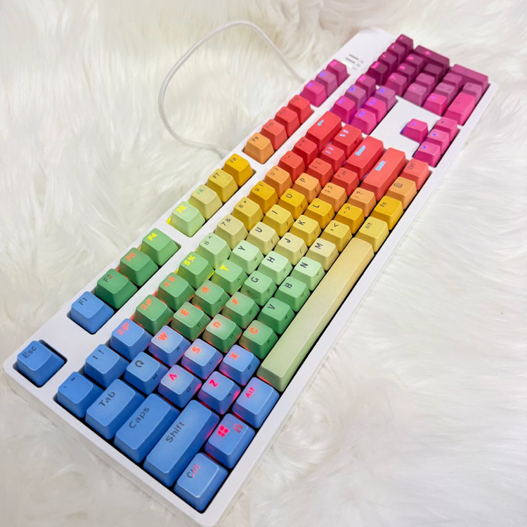 [당일출발]앱코 해커 K7900무지개키캡 게이밍 기계식키보드--4