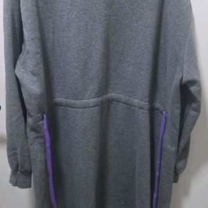 새상품:)기모 진회색 허리끈조임 원피스