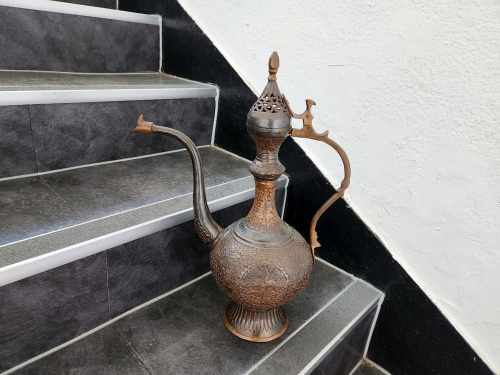 19세기 페르시아 엔틱구리주전자--0