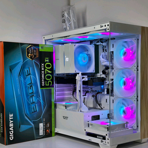 (새제품)RTX 5070Ti, 라이젠 9800X3D, 공랭최강 850W GOLD, B850M, 방송 게이밍컴퓨터본체