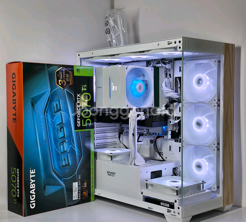 (새제품)RTX 5070Ti, 라이젠 9800X3D, 공랭최강 850W GOLD, B850M, 방송 게이밍컴퓨터본체--5