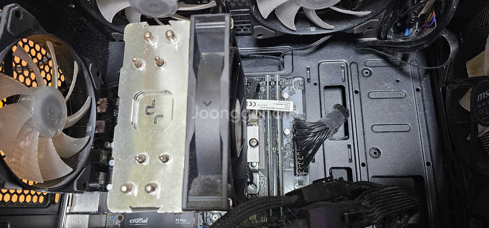 CPU AMD 라이젠5 7500F , 메인보드 에즈락 A620M-HDV/M.2+ , CPU쿨러 판매합니다--1