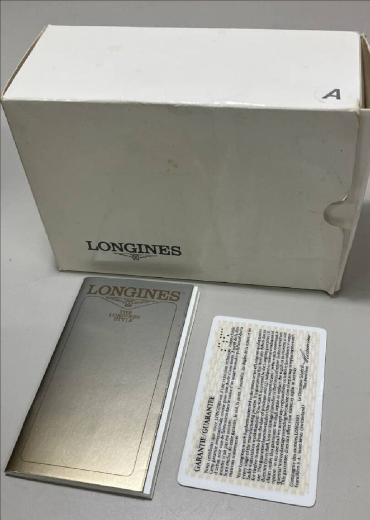 론진 금장 쿼츠 시계--2