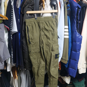 스톤아일랜드 카고 조거팬츠 올리브 w28 허리밴딩