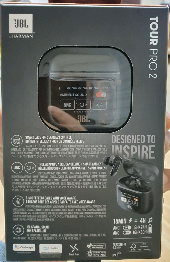 JBL Tour Pro 2 블루투스 이어폰 (새제품)--1