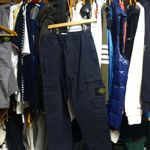 스톤아일랜드 네이비 카고 조거팬츠 w28 백화점판