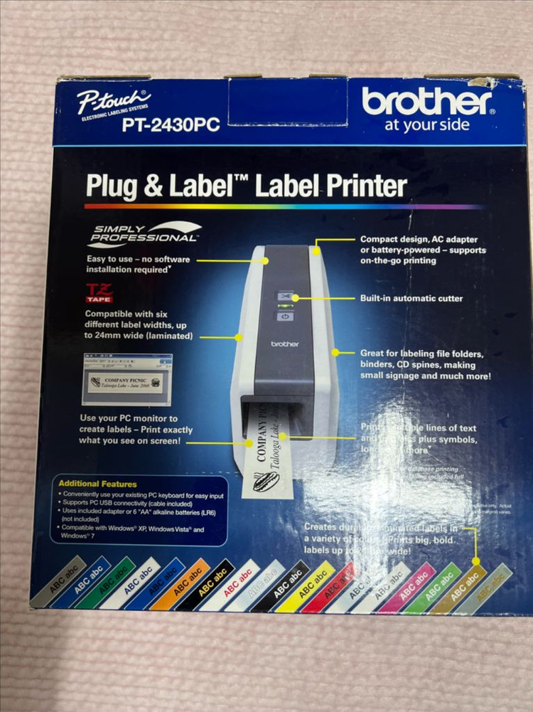 브라더 PT-2430PC 라벨 프린터--1