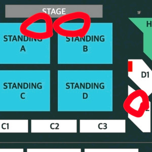 (안전결제가능) 웨이브투어스 3/1 스탠딩 80번대 4연석 지정석