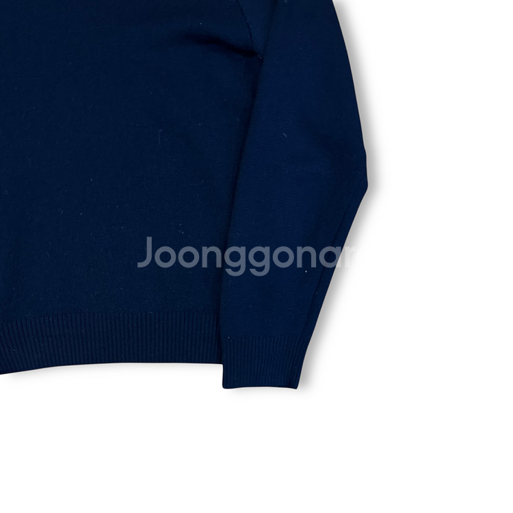 아미 스몰로고 터틀넥 니트--2