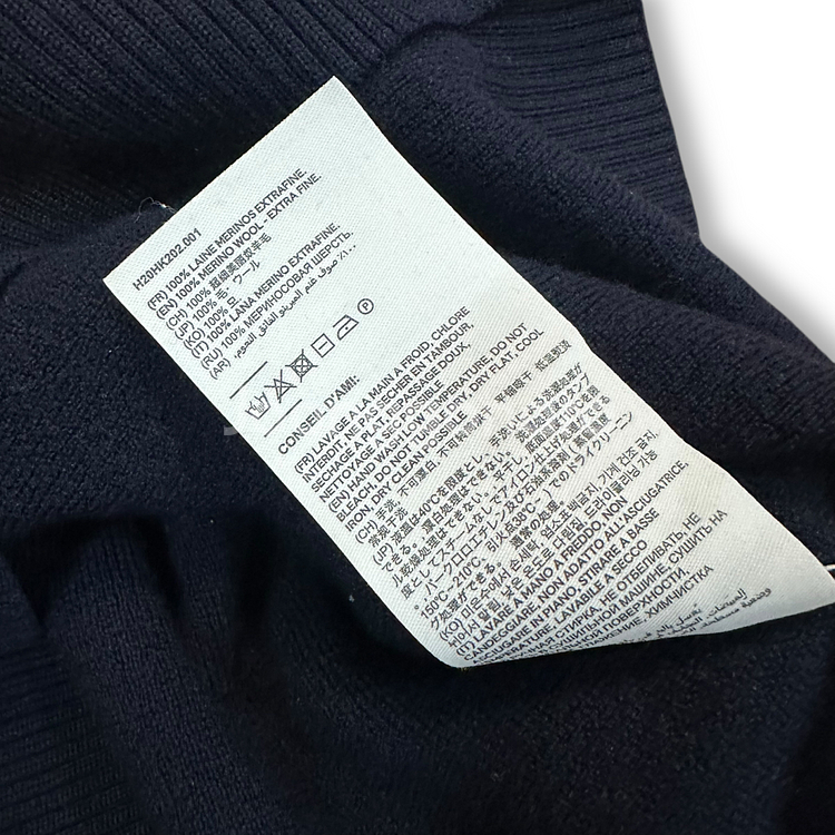 아미 스몰로고 터틀넥 니트--7