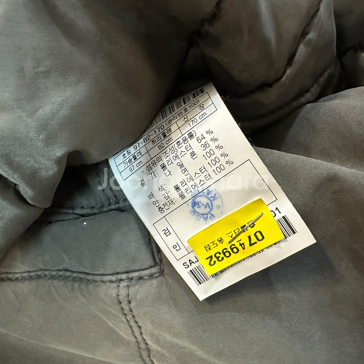 시리즈 가먼트다이 패딩 자켓--7